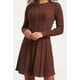 Smashed Lemon 23614 warm e fitflared gebreide korte jurk |