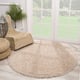 Muratap Loca shaggy rond vloerkleed hoogpolig- 80 cm rond