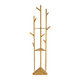 QUVIO Kapstok met drie planken hout -