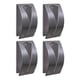 QUVIO Handdoekenhouder zelfklevend rvs set van 4