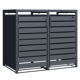 4gardenz ® containerombouw 2 kiko's kliko ombouw hoogwaardig materiaal -