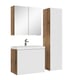 Badplaats Badkamermeubel set malta 60 x 35 cm met wit badmeubel met