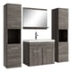 Badplaats Badkamermeubel set montreal xl 60 x 35 cm grijs badmeubel